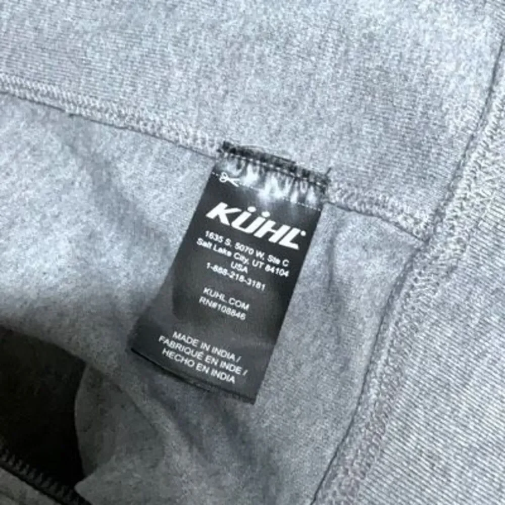 Kuhl Heather Gray Full Zip Organic Cotton Thumbhole Brava Hoody Medium - Picture 6 of 11